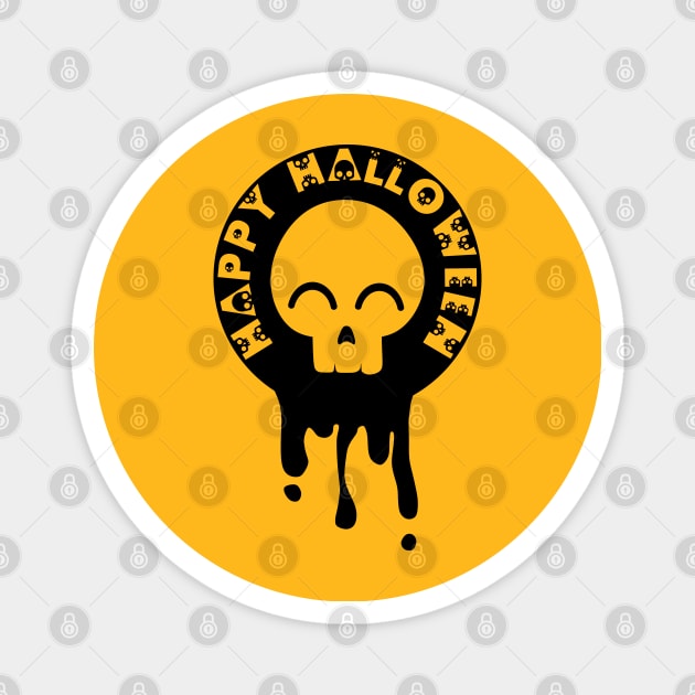 Cute Skull Halloween Design Magnet by gotd